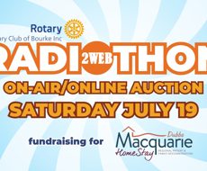Bourke Rotary and 2WEB Fundraiser